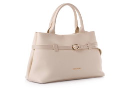 Vince Camuto Bolsa Tote Crema Cuero de Polivinilo Elegante y Sofisticada Ideal para Cualquier Ocasión Accesorio de Moda Funcional Largo 40cm